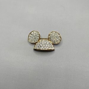 Disney Collectable  Mickey Mouse Ears Rhinestone Crystal Brooch Pin